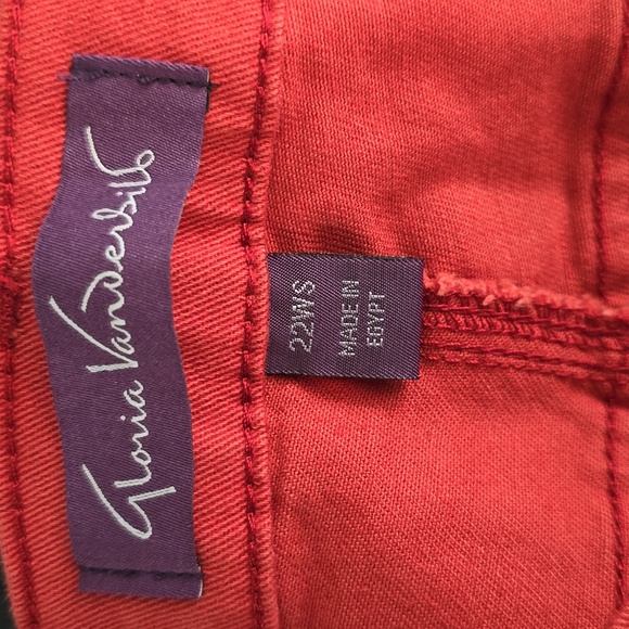 GLORIA VANDERBILT WOMEN'S PLUS  "AUTUMN BLAZE" PANTS JEANS AMANDA SIZE 22W SHORT - Picture 7 of 16